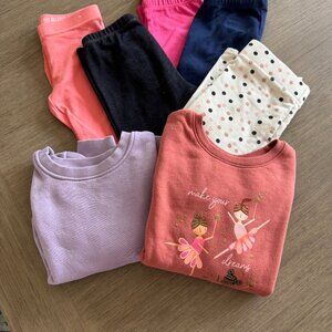 Bundle of Cat & Jack leggings and sweatshirts-size 4T